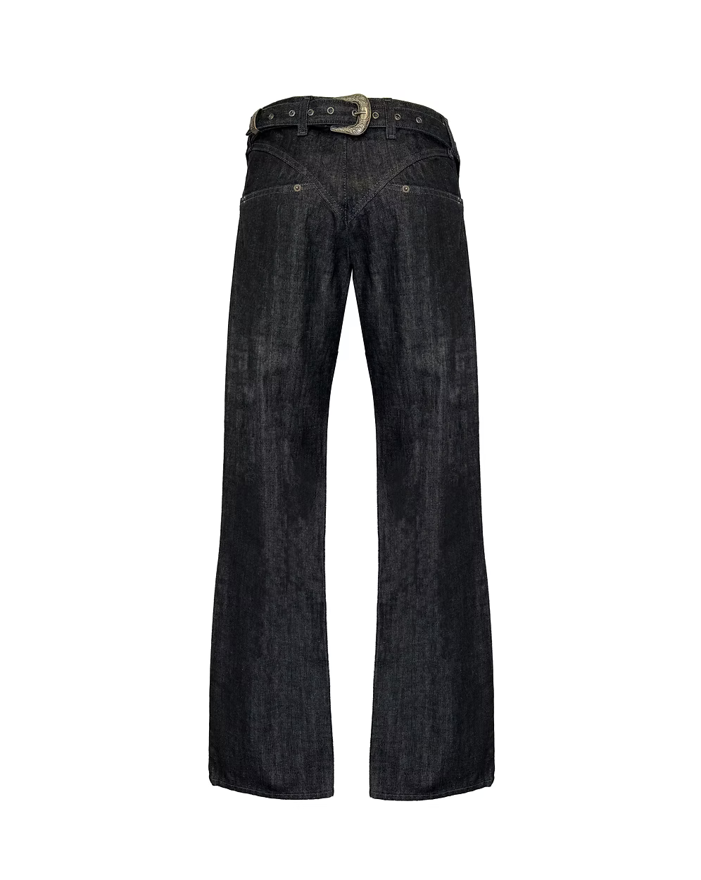 Back Buckle Boot Cut ~ black