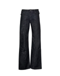 Back Buckle Boot Cut ~ black