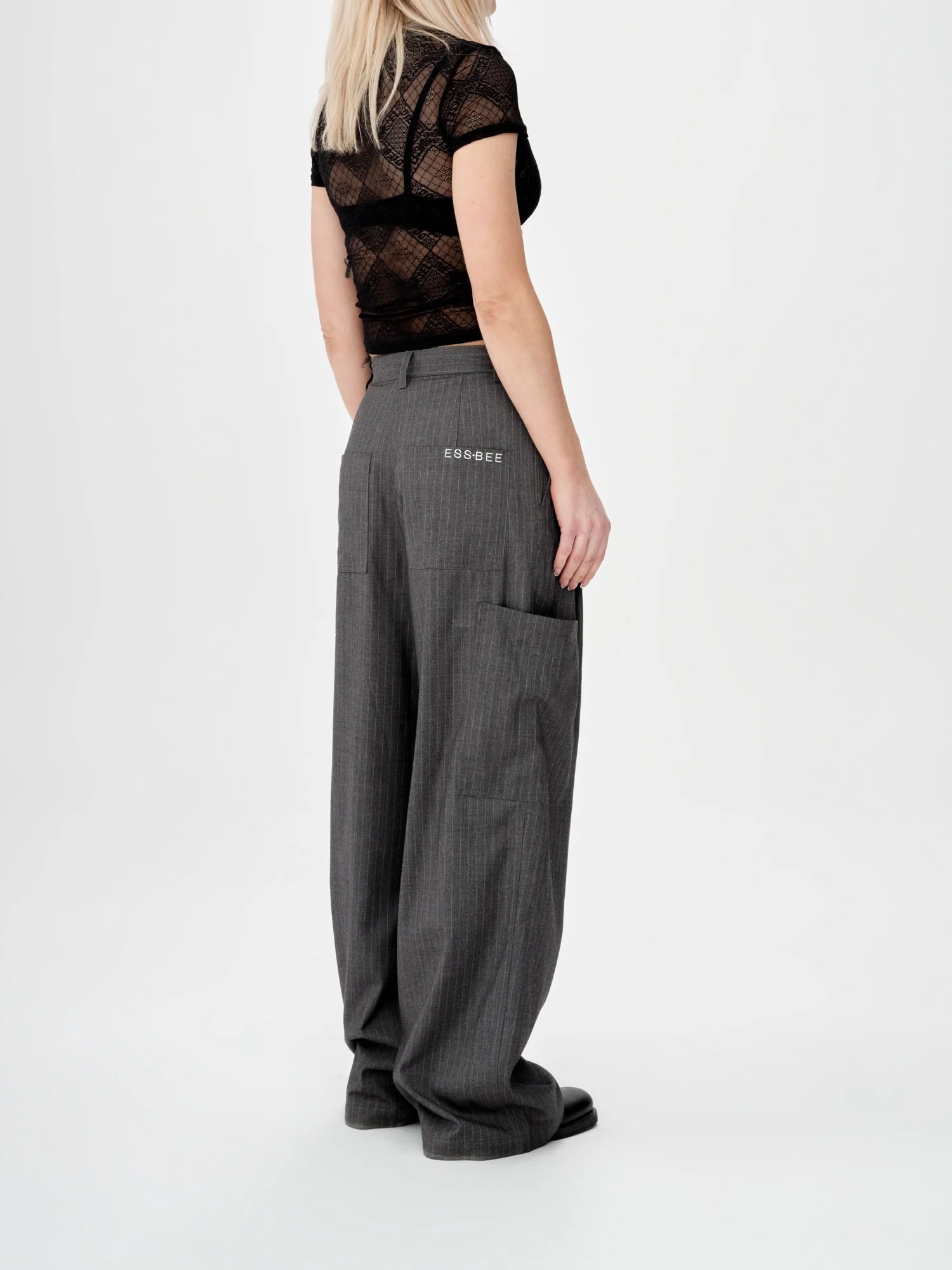 Pinstripe Trouser - grey