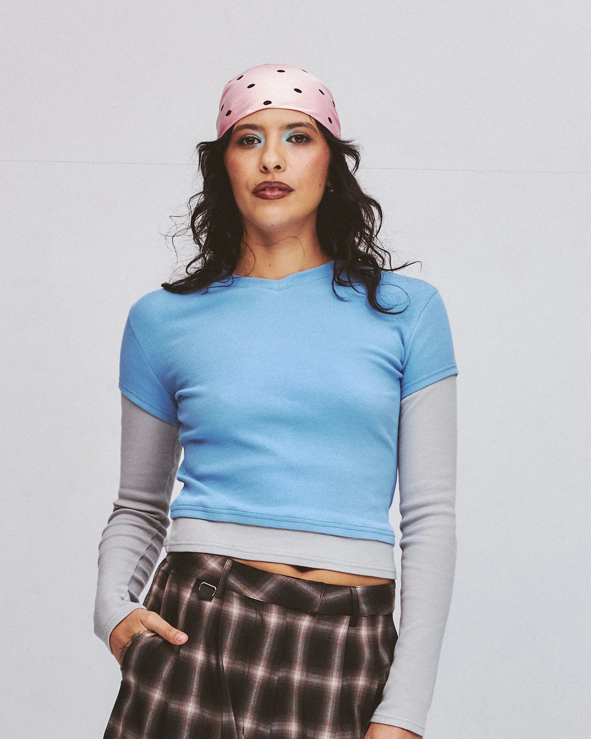 Tea Break Tee ~ blue/grey