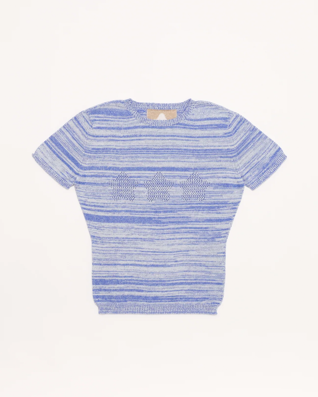 Stars Openwork Baby Tee - Blue