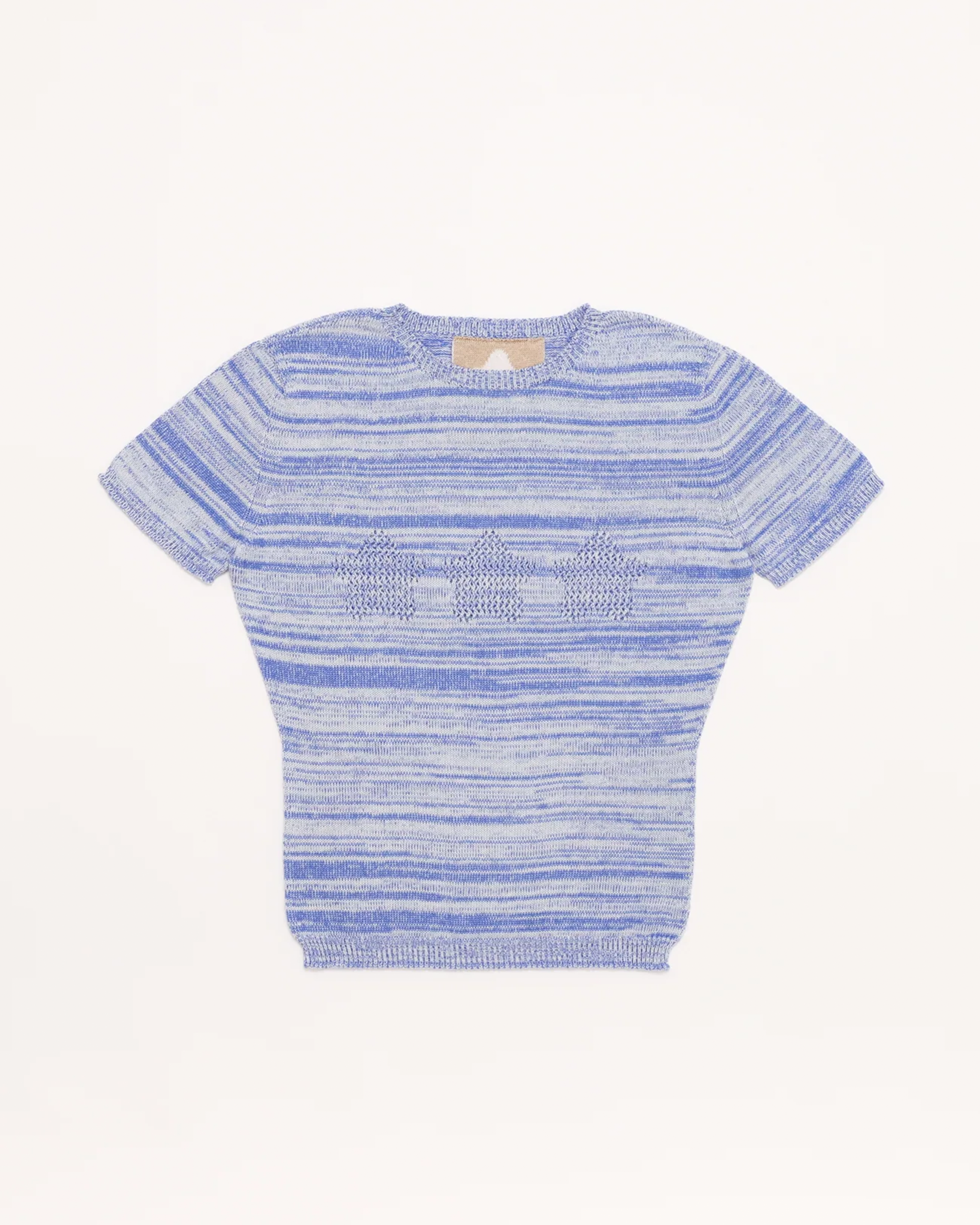 Stars Openwork Baby Tee - Blue