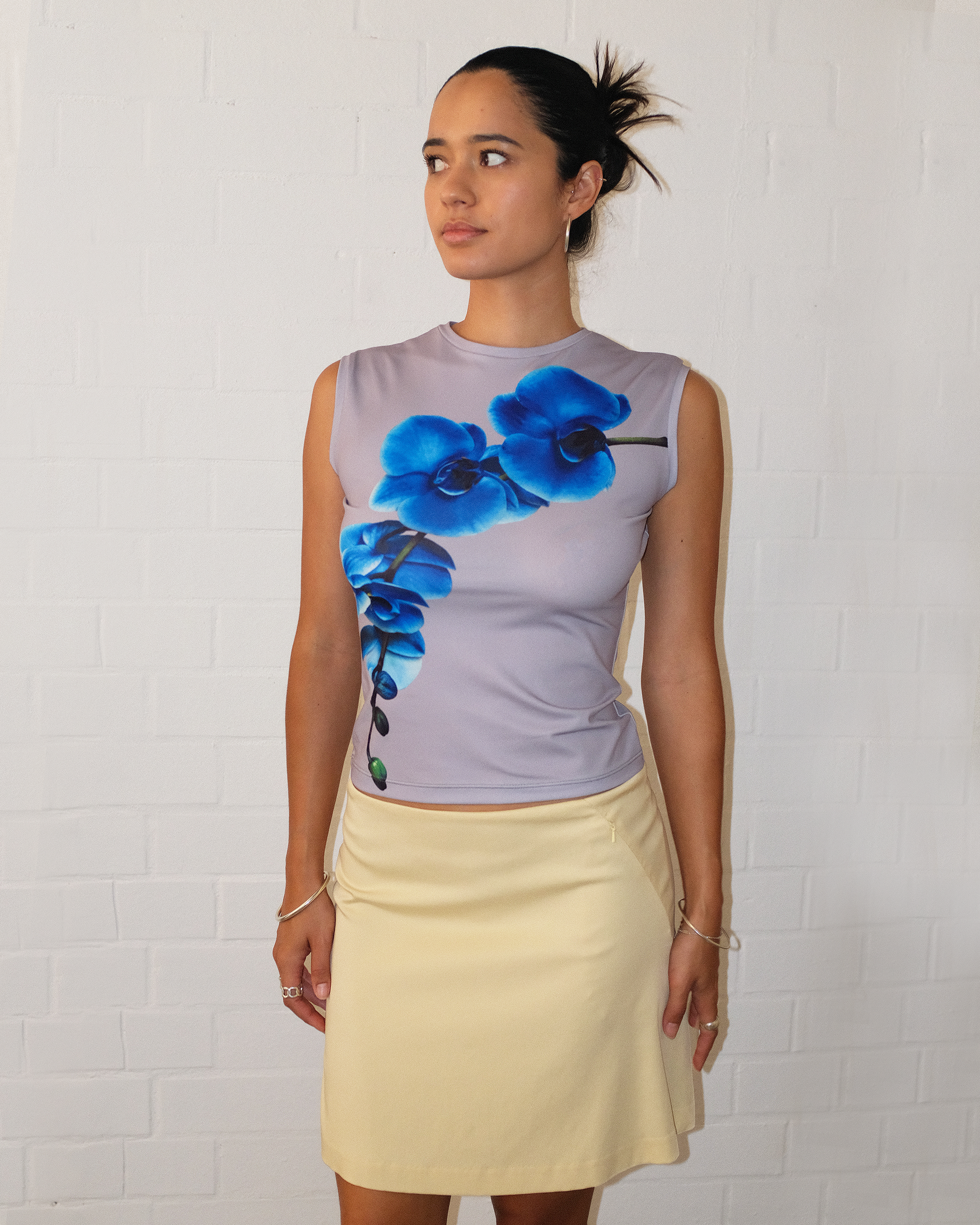 Azure Orchid Tank Top