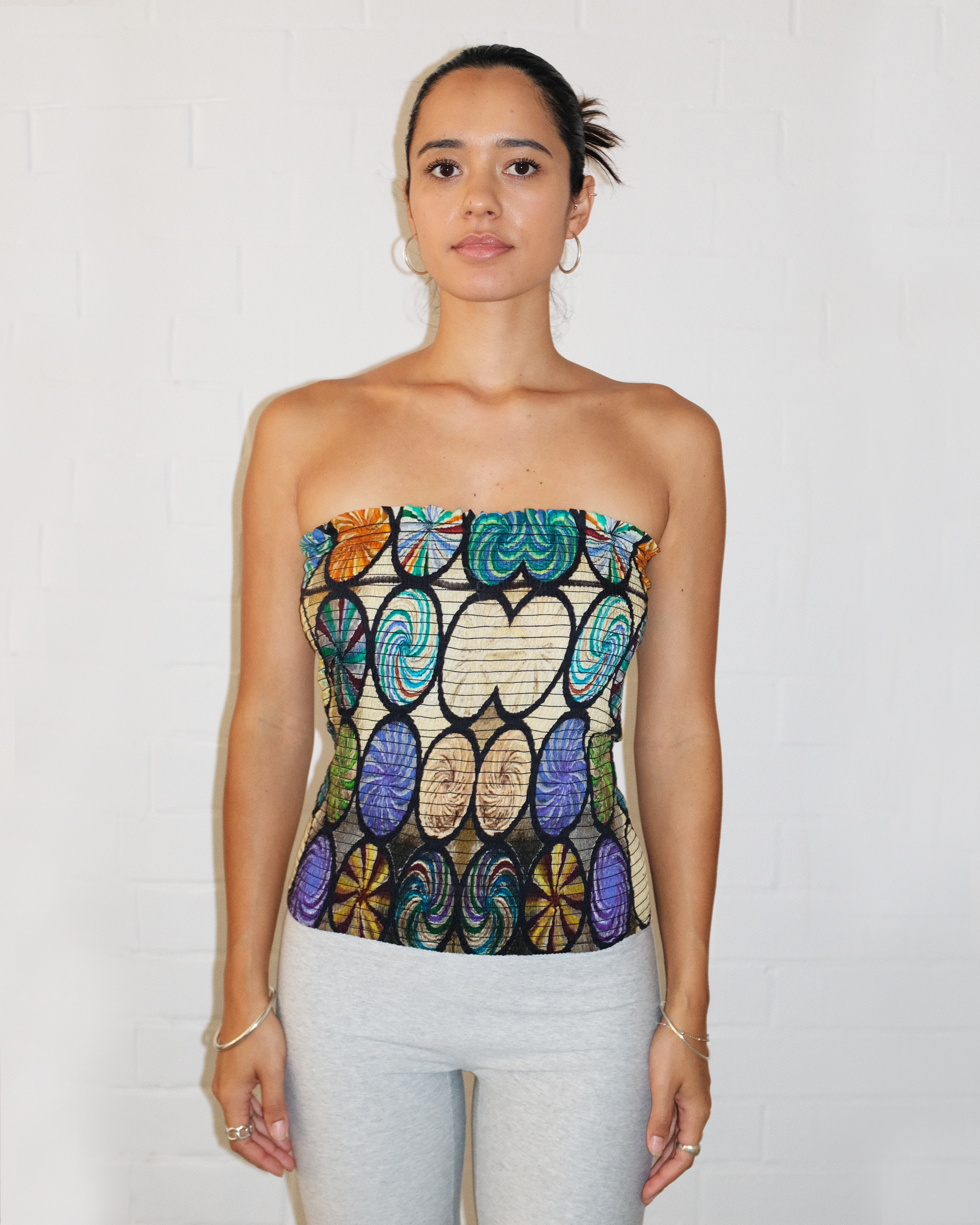 La Finestra Ruched Top