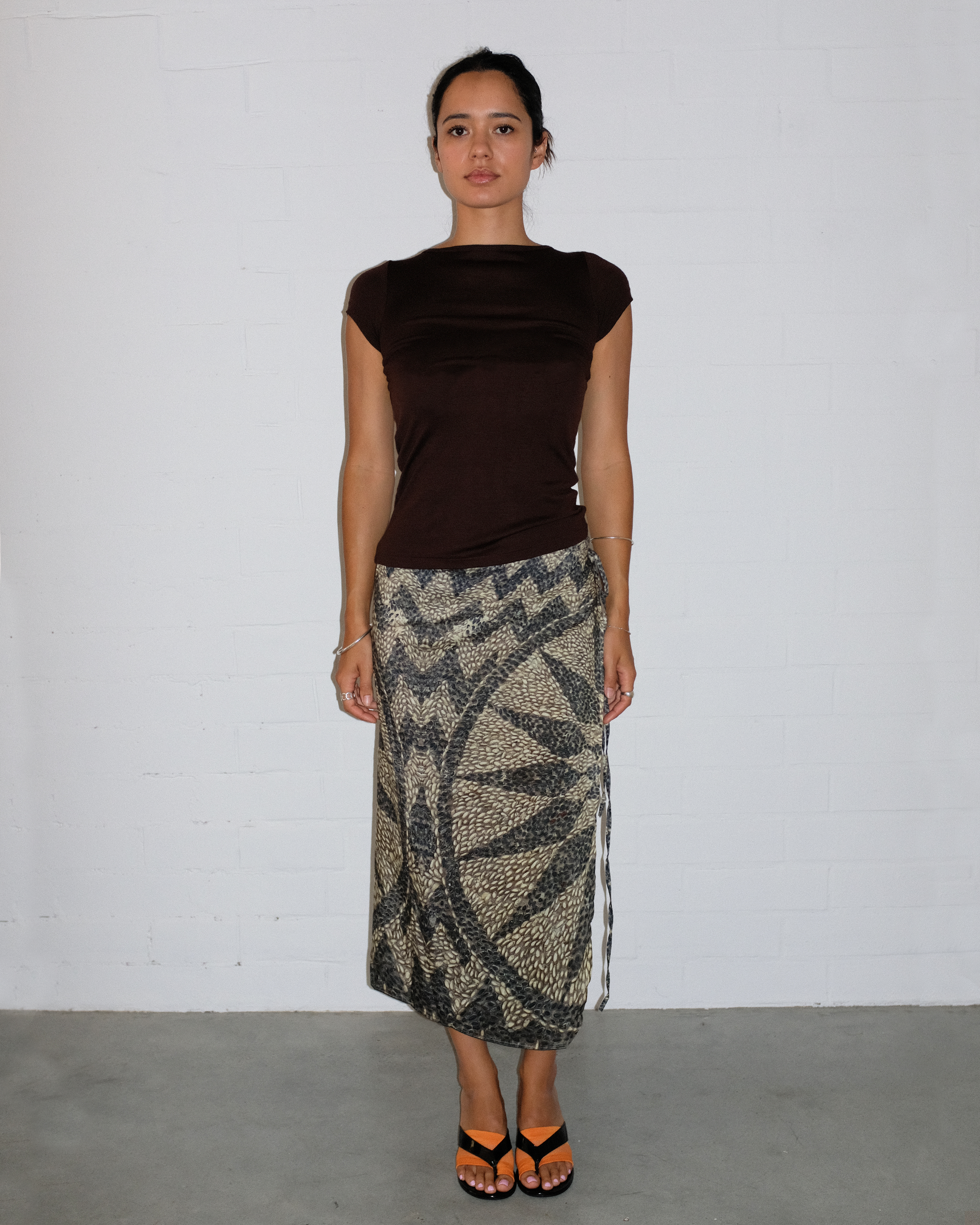 Mouzahres Wrap Skirt