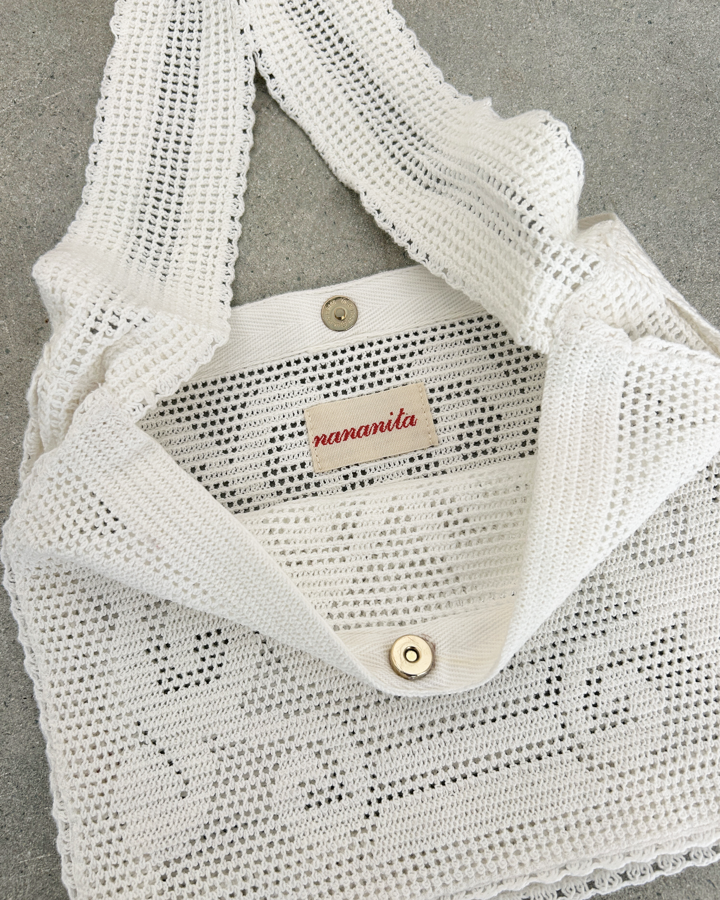 The Fountain Crochet Bag - Dove