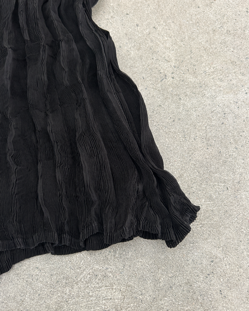 Sheer Pleated Tee