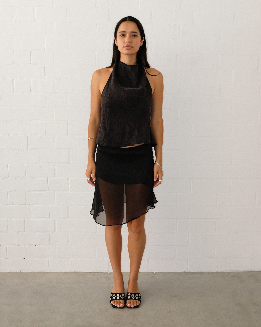 Black Silk Skirt